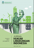 JURNAL HUKUM LINGKUNGAN INDONESIA VOL. 4 ISSUE1 SEPTEMBER 2017