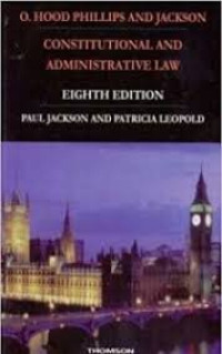 Image of O Hood Philips And Jackson : Constitutional And Administrative Law