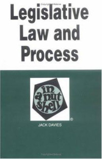 Image of Legislative Law and Process in a Nutshell
